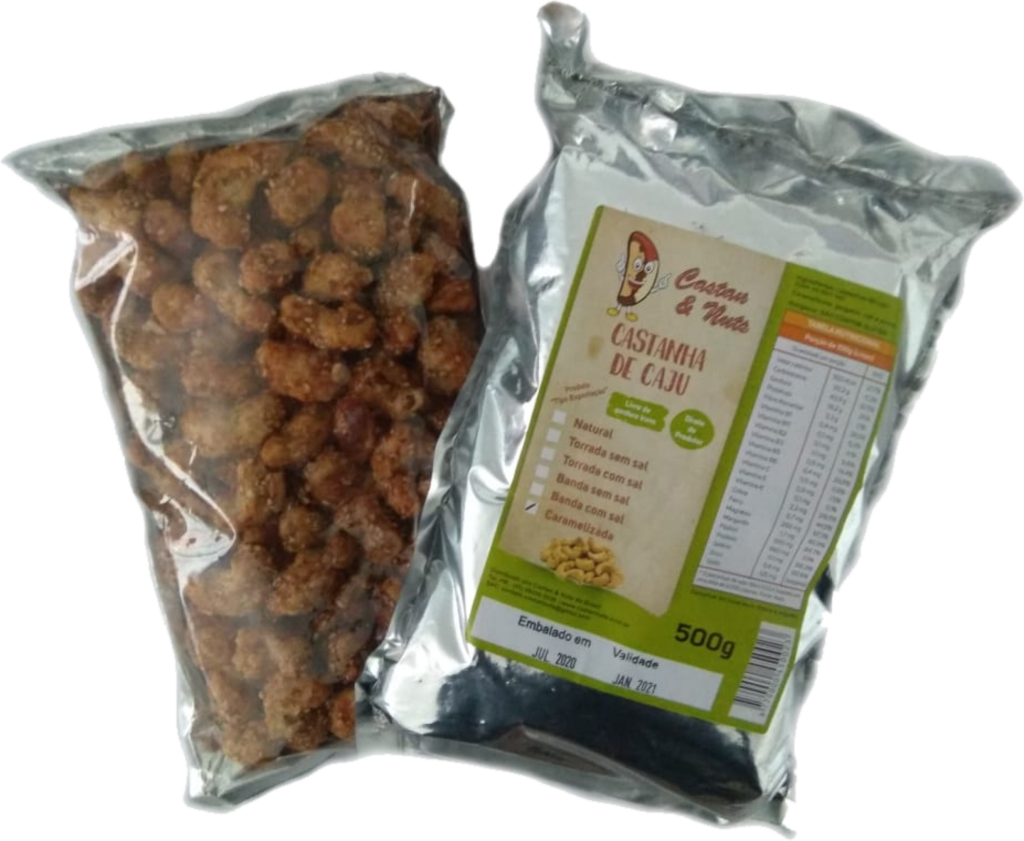Castanha de Caju Caramelizada com mel e gergelim 500g - Image 2